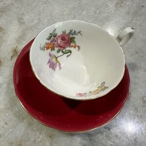 Ansley Bone Chine floral cup and saucer